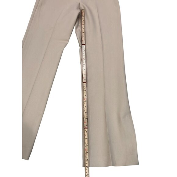 Zara Womens Beige Wide-Leg Trousers XS Formal Office Wear Polyester Blend - Picture 6 of 8